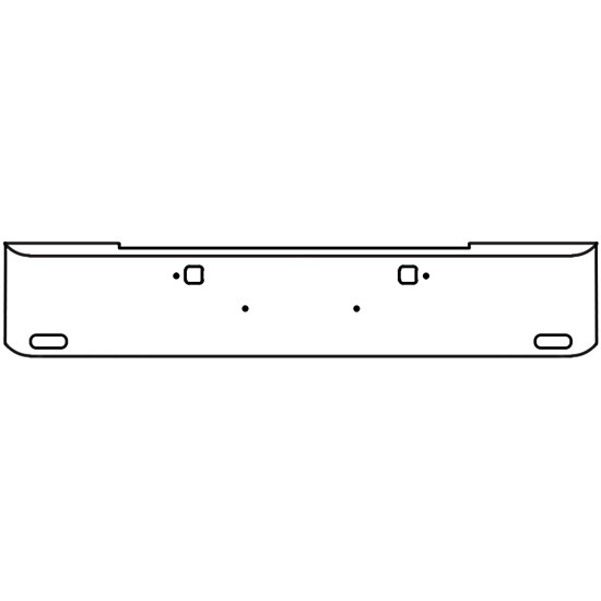 18 Inch Chrome Texas Bumper W/ Rolled Ends By Valley Chrome Fits Kenworth W900B