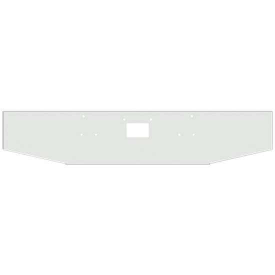 16 Inch Chrome Bumper W/ Boxed Ends, Mounting, Tow/Hitch Holes & 1 Or 4 Inch Taper By Valley Chrome Fits Peterbilt 357/378 SFA & 379
