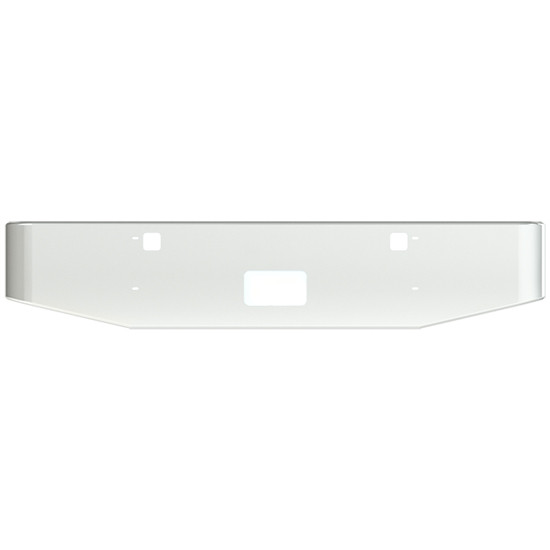 22 Inch Chrome Bumper W/ Taper Hand Formed Ends, Mounting, Boltless ODS & Outer Tow Pin Holes By Valley Chrome Fits Western Star 49X SFA 2022 & Newer