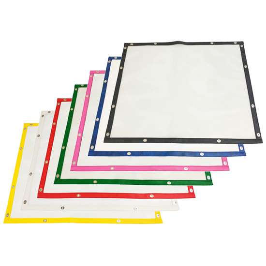Plain White Mesh Bug Screen W/ Color Vinyl Trim Fits Ford F650, F750 W/ 8th Gen Hood