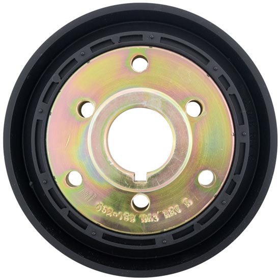 Black 3 Hole Bolt Steering Wheel Hub Adapter For Round Shaft With Keyway