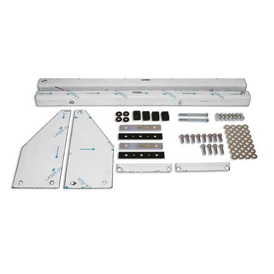 63 Inch Large Stainless Steel Turbowing Mounting Kit For Peterbilt With Flat Top