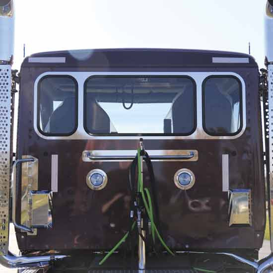 Stainless Steel Trim For Center Grab Handle For Kenworth T680 And T880 Day Cab