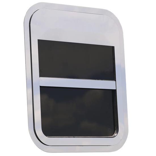 6 Inch Turnpike Truck Trim Stainless Steel Chop Top Panels For Sleeper Door For Kenworth T680 / T880 / W990