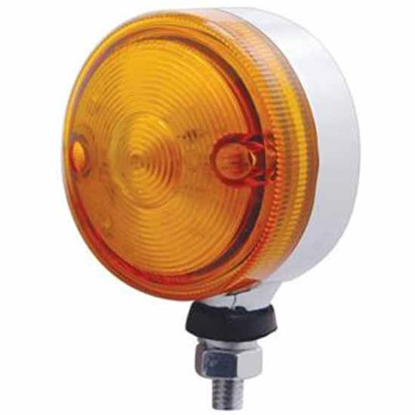 15 Diode 3 Inch Single Face Light - Amber LED/ Amber Lens