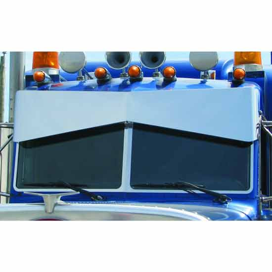 Peterbilt 379, 389, 388 And 386 Stainless Steel 3 Piece Windshield Trim