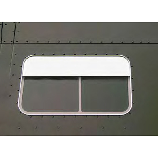 5 Inch Stainless Steel Chop Top With Trim For 70 Inch Slide Sleeper Window For Peterbilt 357, 365, 378, 388, 389, 389 Glider