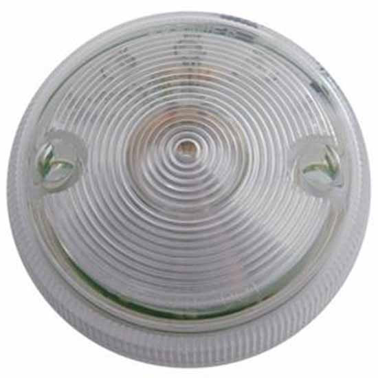 15 Diode 3 Inch Dual Function Single Face Light Only - Amber LED/ Clear Lens