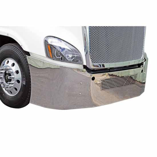 18 Inch 303 SS SBA Bumper With Tow And Vent Holes For Freightliner Cascadia