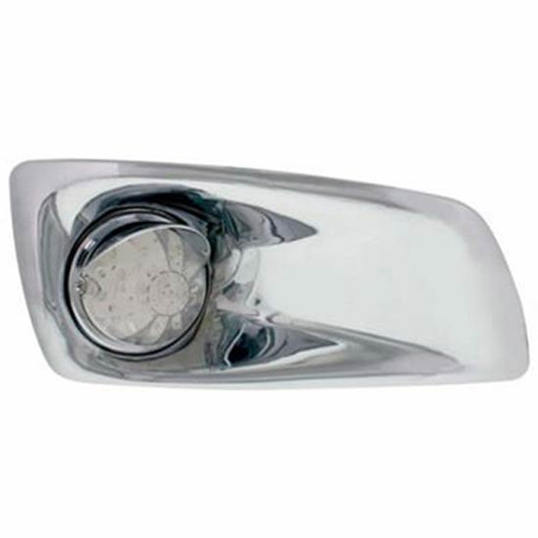 Bumper Light Bezel W/17 Amber LED/Clear Lens Single Function Light Watermelon Style With Visor Passenger Side  For KW T660