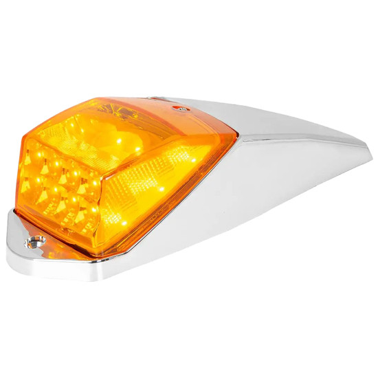 Spyder Square Cab 14 Diode Light With Chrome Base - Amber Led / Amber Lens For Grakon 5000