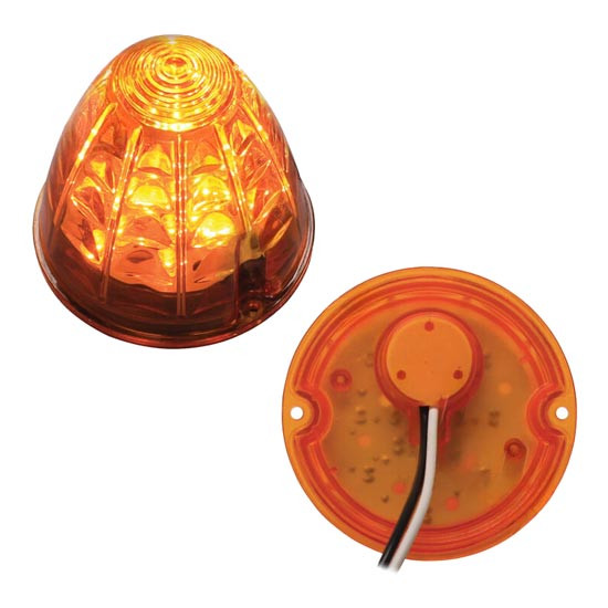 19 Diode Bullet Marker Cab Light - Amber Led/ Amber Lens