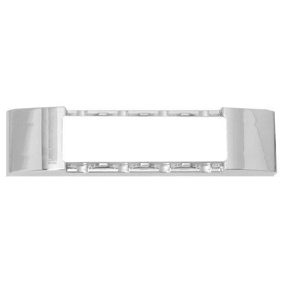 6 Inch Chrome Bezel For Rectangular Wide Angle Led Marker Light