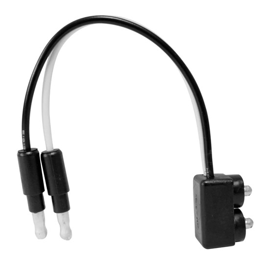 2 Prong Light Plug With 0.180 Bullet Plug
