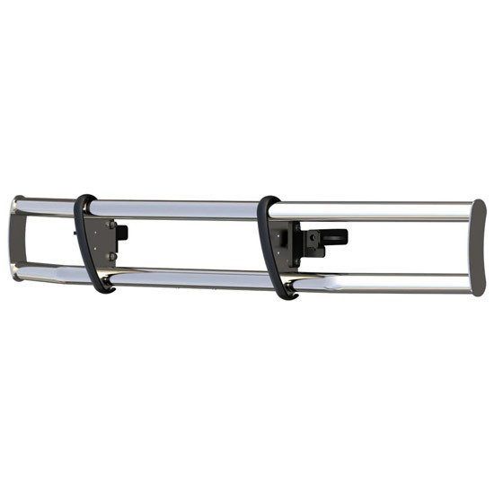 Milestone Polished Stainless Steel Bumper Guard For Volvo Vnl Gen Ii - Iii 2004-Current