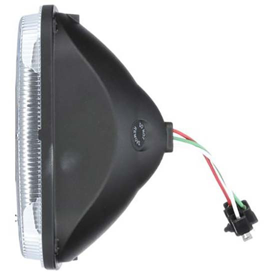 7 Inch 5 X Square Led Heated Headlight With Complex Reflector Lens