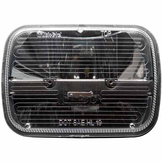7 Inch 5 X Square Led Heated Headlight With Complex Reflector Lens