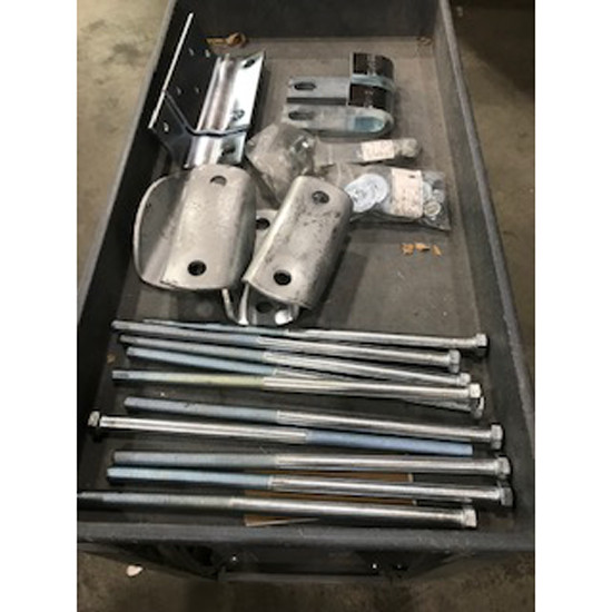 14 Inch Merritt Dyna-Drom Deck Mounting Kit With Bolts For 4 1/2 To 8 Foot Cab Rack Deck