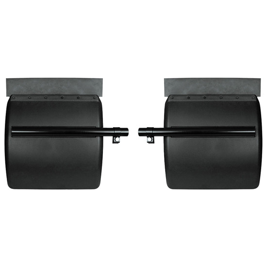 Black Poly Quarter Fenders - Pair