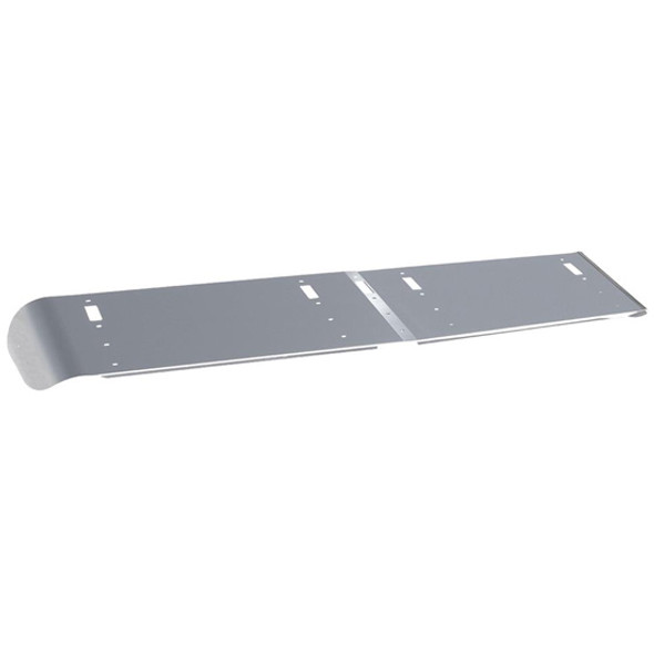 Stainless Steel Sun Visor W/ Cutouts For OEM Lights For Freightliner