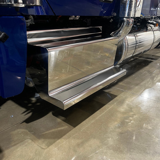 Stainless Steel Battery Box For Passenger Side Weed Burner Trucks Only By Iowa Customs Fits Peterbilt 589