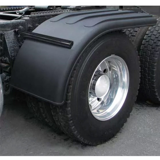 Poly Rolled Edge Half Fenders W/ Mounting Kit 66 Inch