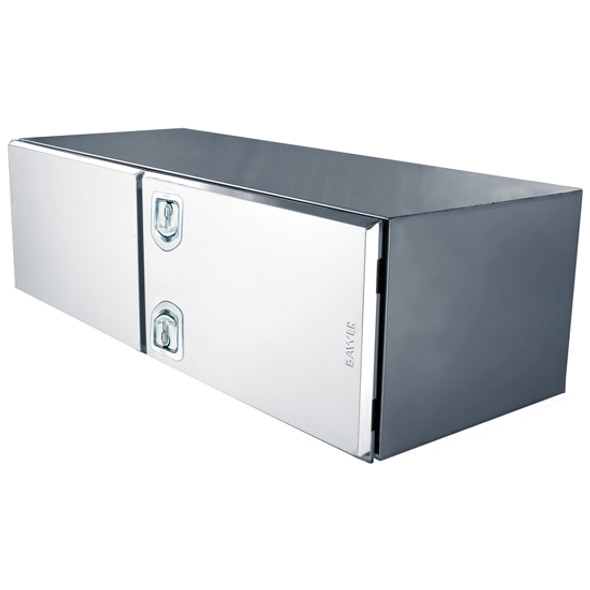Bawer 24 X 24 X 48 Inch Stainless Steel Tool Box With Double Doors