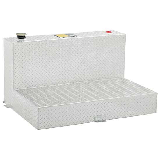 L-Shape Transfer Tank Bright Diamond Plate Aluminum