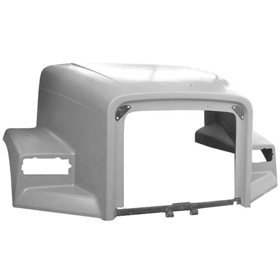 Fiberglass Hood W/ 61 Inch Centerline By TPHD Replaces A17-12395-004, A17-14883-001 Fits Freightliner FL120SD 1996-2009