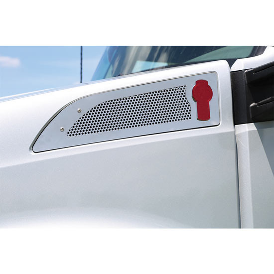 Stainless Steel Hood Intake Trim By Roadworks Fits Kenworth T680