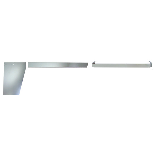 Stainless Steel 3.5 Inch Blank Cab-Cowl-Sleeper Panels Fits Peterbilt 378/379