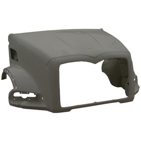 Fiberglass Hood W/ 55 Inch Centerline & Fenders By TPHD Replaces 25136243 Fits Mack Granite W/ SBA