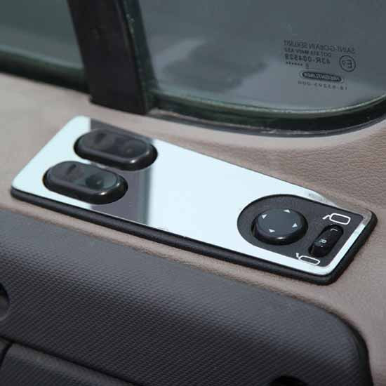 Stainless Steel Door/Window Control Trim By Roadworks Fits Freightliner Cascadia