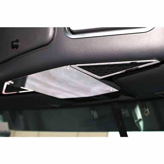 Stainless Steel Headliner Under Center Trim By Roadworks Fits Freightliner Cascadia 113, 125