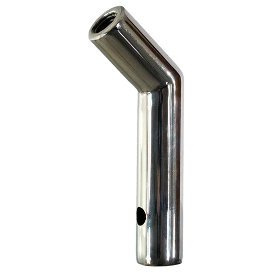 6 Inch Stainless Steel Angled Mirror Light Extension Bracket By Turnpike Truck Trim