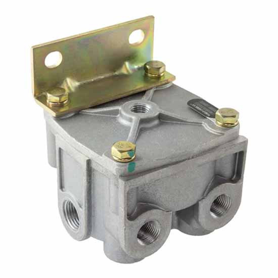 R12V Type Relay Valve 2.61 X 1 Inch C To C Bolt Holes W/ Service, Supply & Delivery Ports
