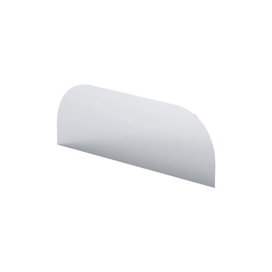 Chop Top Window Trim 17.594 Inch Stainless Steel W/ 6 Inch Drop Fits Peterbilt 589 Sleeper Side Window