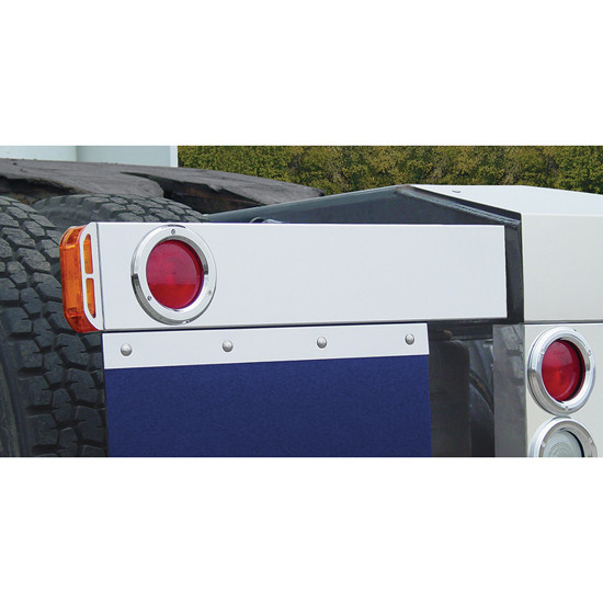 304 Stainless Steel Rear Light Bar W/ 1 Round 4 Inch Stop, Turn, Tail & 2 Super 21 Light Holes By Roadworks