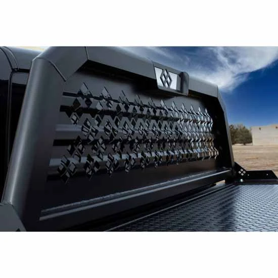 Aluminum Cab Rack Punched Panel W/ Finish & Height Options By Merritt Fits Ford Super Duty Models F250 thru F600 W/ 73-Inch Cabs