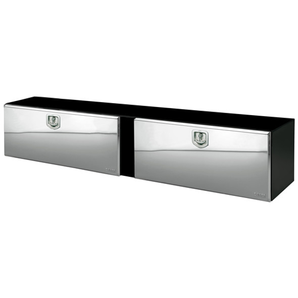 Bawer 18 X 18 X 78 Inch Black Powder-Coated Steel Tool Box With Stainless Steel Double Doors Bawer 18 X 18 X 78 Inch Black Powder-Coated Steel Tool Box With Stainless Steel Double Doors