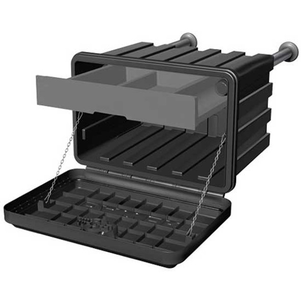 CP17L-EMPTY TOOL BOX LONG REM. TOTE-TRAY: Toolboxes