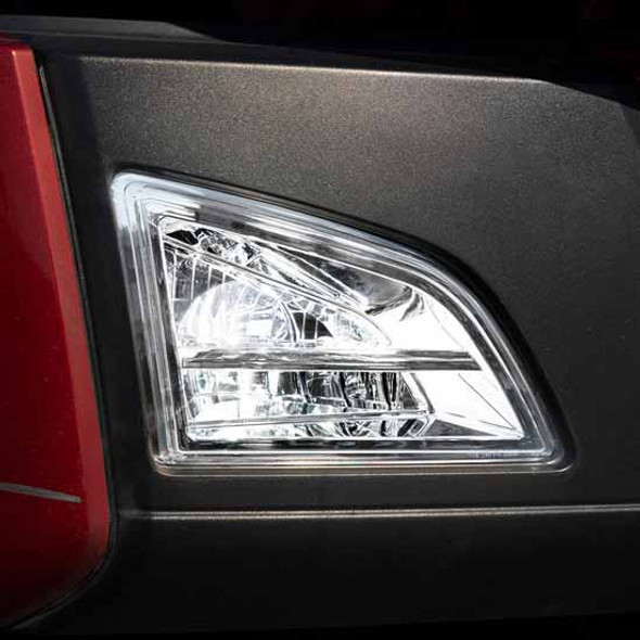 Chrome Competition Series LED Driving & Fog Light, Passenger Side For Volvo VNL Gen III