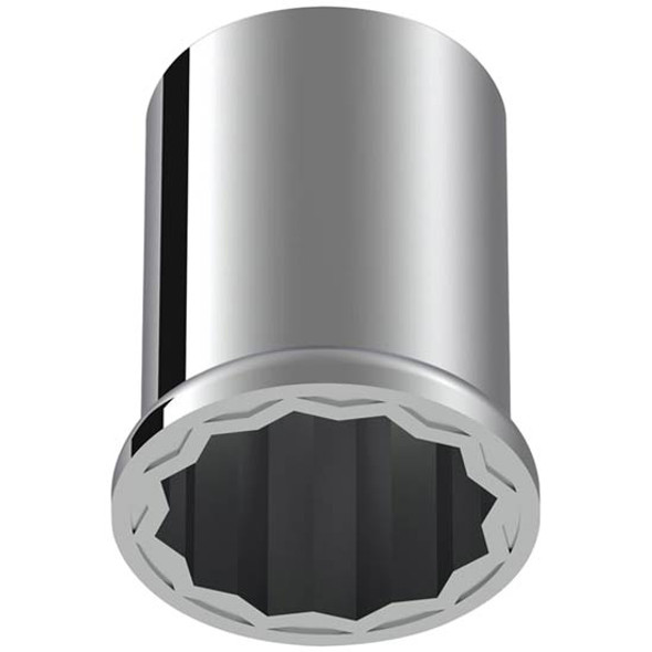 1 1/2 X 3 Inch Chrome Pointed Nut Cover, Push On - 60 Pack