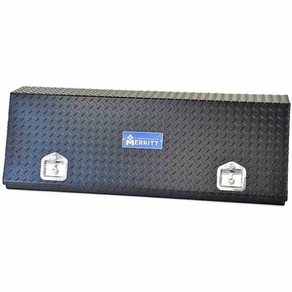 Aluminum High Side Tool Box, 16 X 12 X 48 Inch - Gloss Black