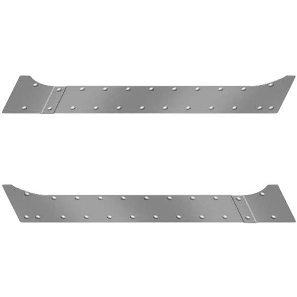 Stainless Steel Dimpled Scuff Panels For Peterbilt 379, 386, 388, 389