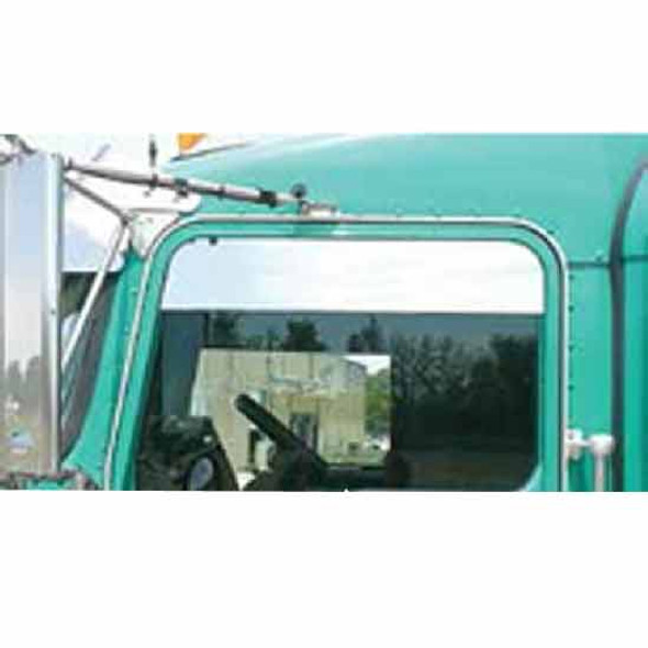 TPHD Stainless Steel 6 Inch Chop Top Window Panels For Kenworth