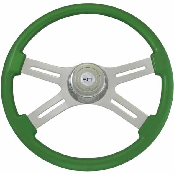 18" Classic Green Steering Wheel