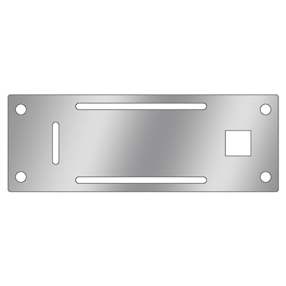 TPHD Stainless Steel Heater Control Cover Without Lettering For Kenworth