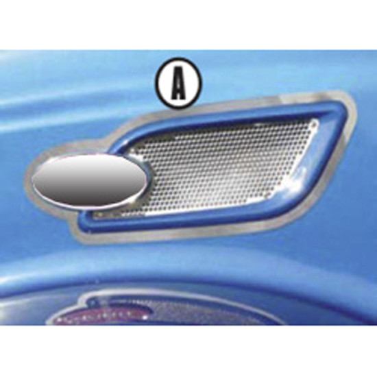 Peterbilt TPHD Stainless Steel Outer Intake Trim