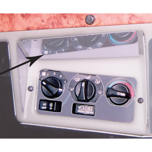 TPHD Stainless Steel Upper AC Heater Control Trim Panel For Peterbilt